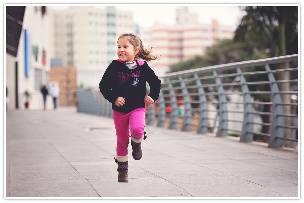 girl running