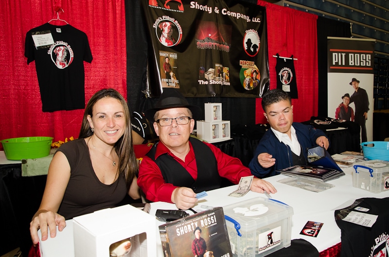 boy with Luigi Shorty Rossi from TV show Pit Boss