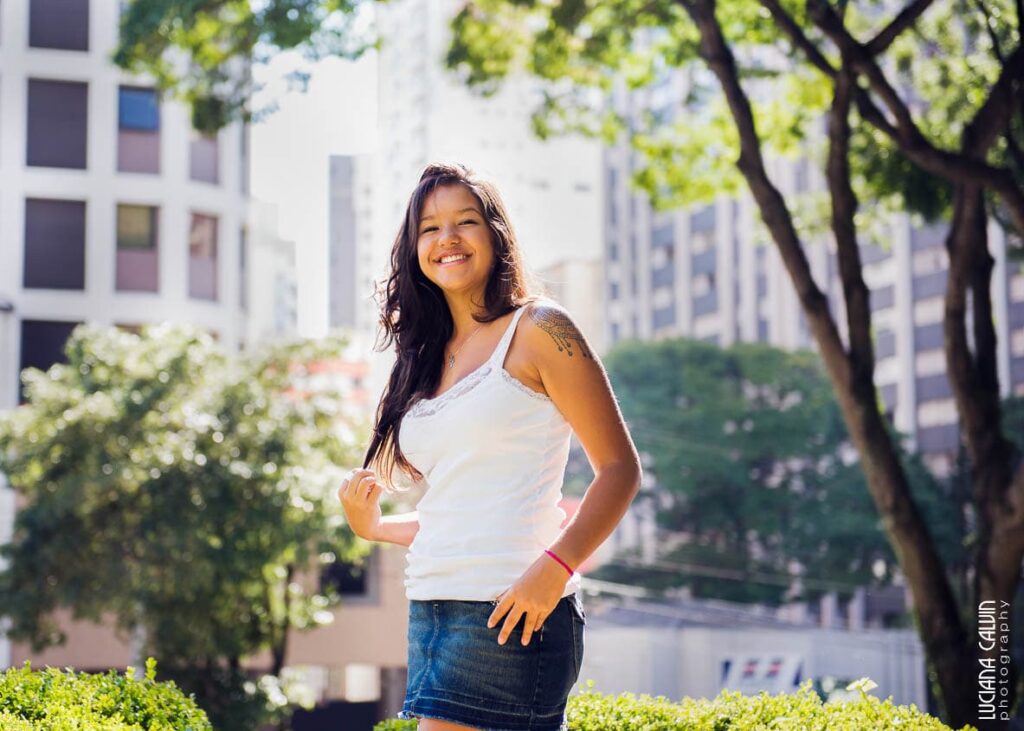 Teen at Curitiba Park in Brazil