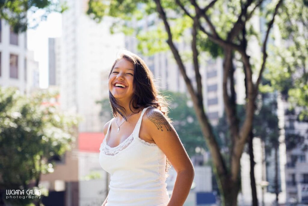 Teen at Curitiba Park in Brazil
