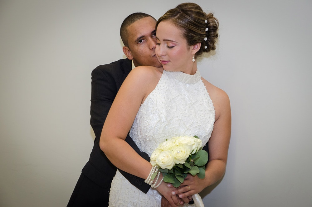 couple on wedding day