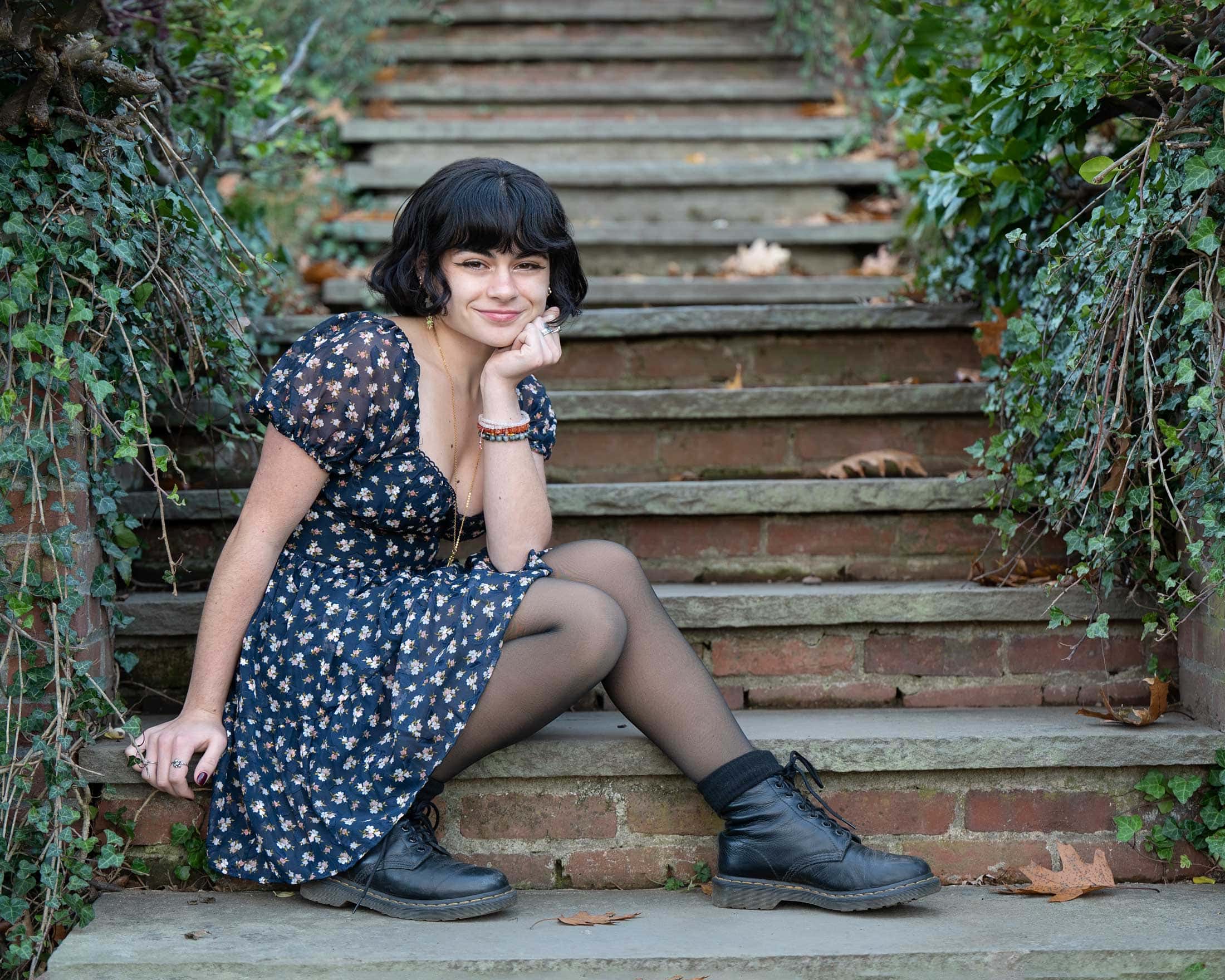 Senior portrait outdoor Concord Massachusetts — Luciana Calvin Photography