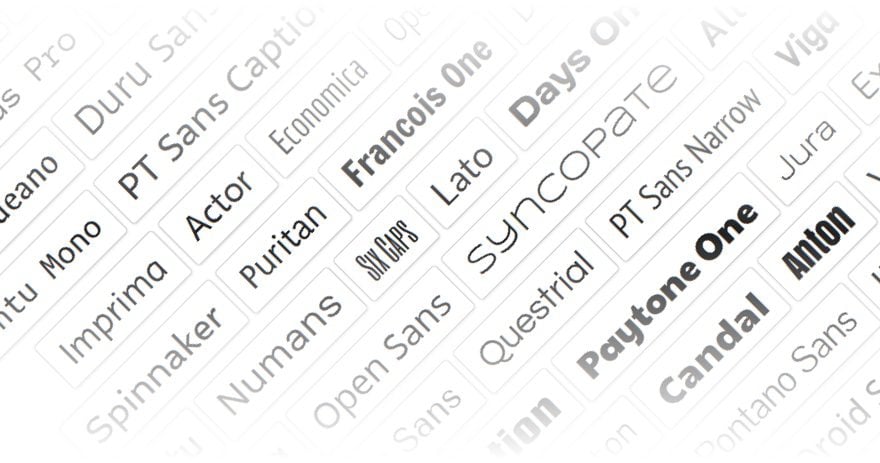 Divi Font List Preview