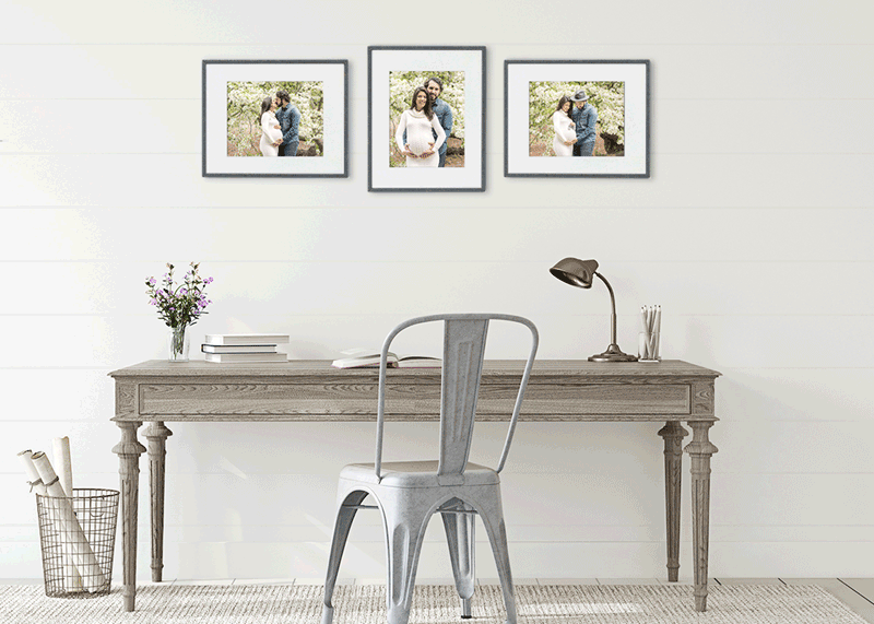 Framed wall art family portrait — Luciana Calvin Photography