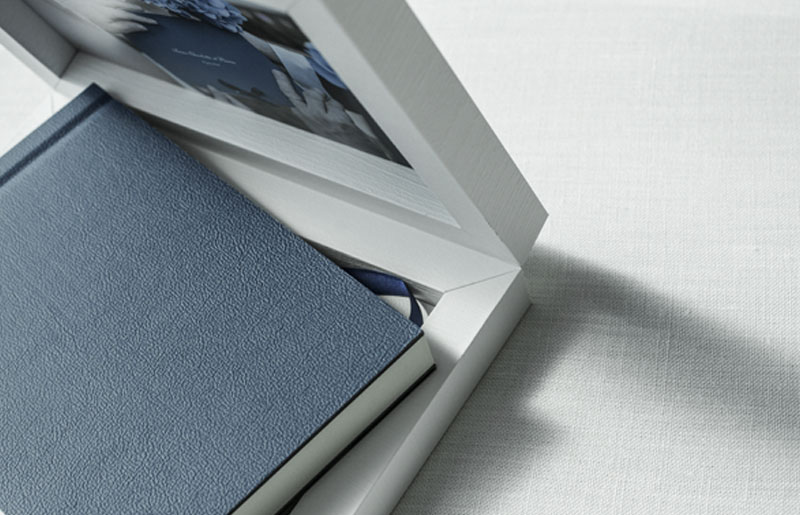 Handcrafted Italian leather fine art portrait album by Luciana Calvin Photography Chelmsford MA